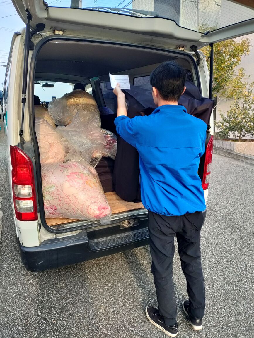 自社スタッフによる配送
